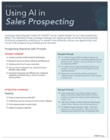 Checklist: Using AI in Sales Prospecting