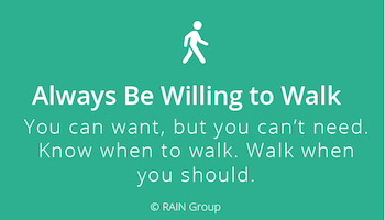 Always Be Willing to Walk