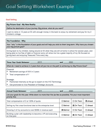 Goal Setting Worksheet