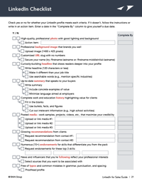 LinkedIn Checklist